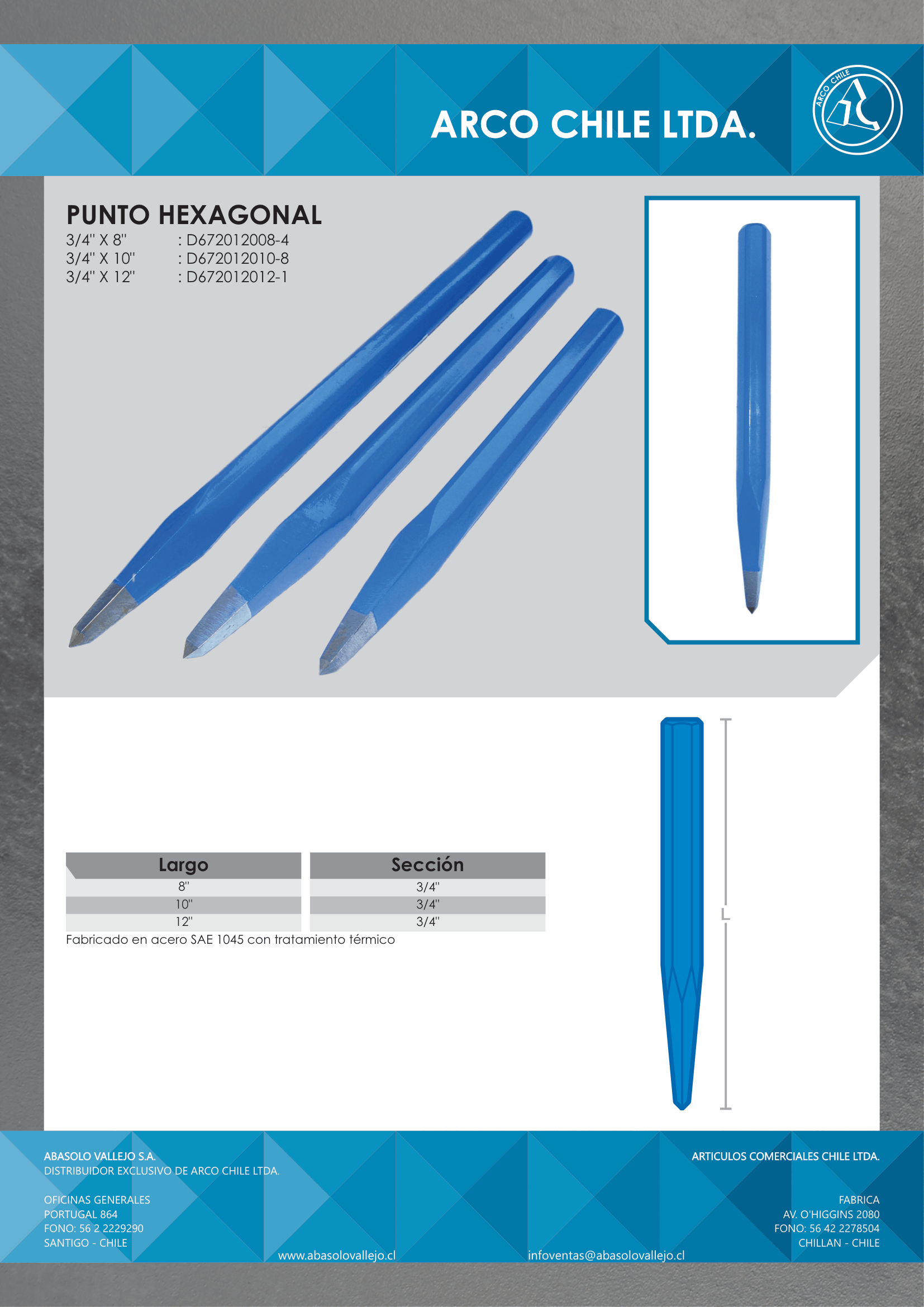 Punto - Hexagonal 8-10-12-1